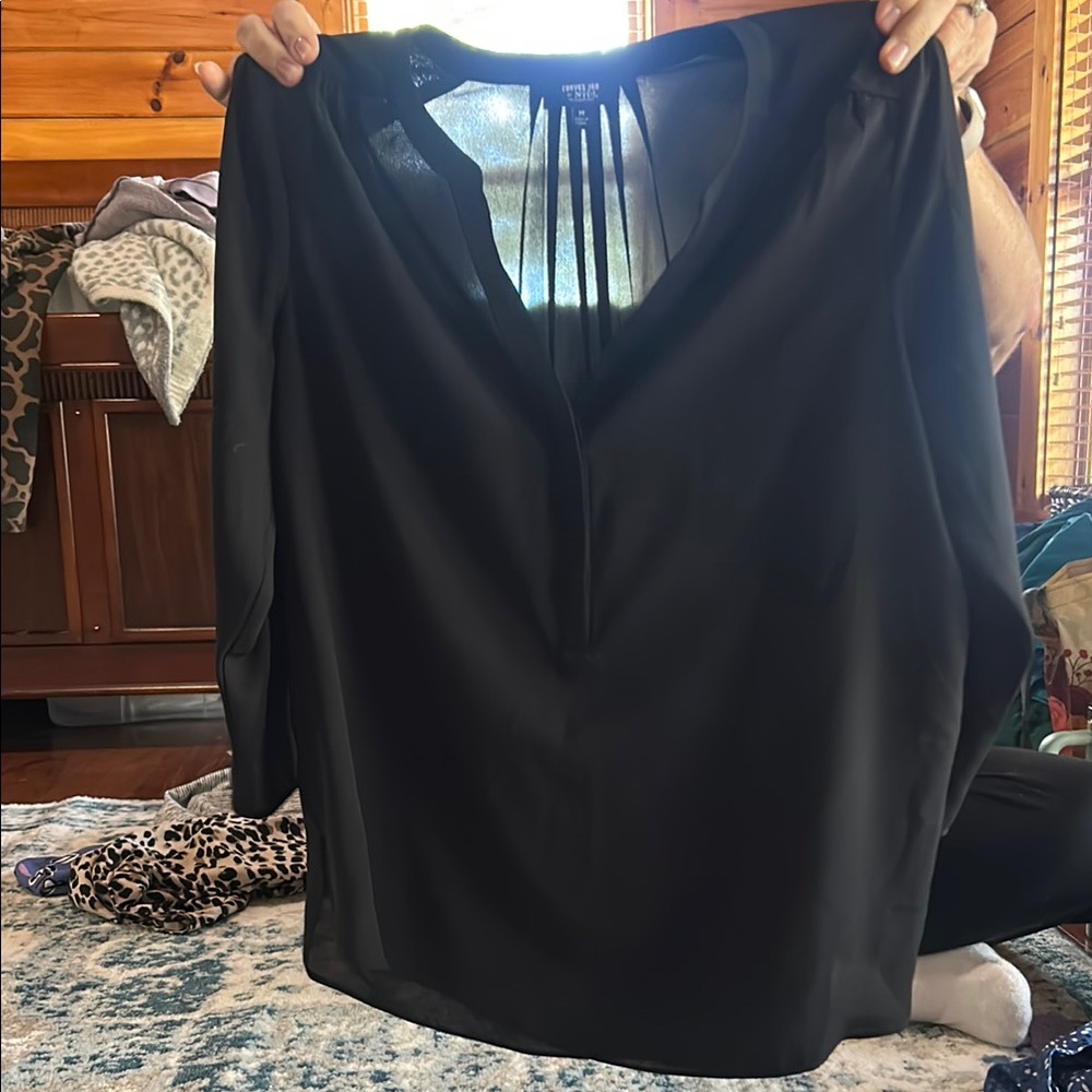 Elegant Black Women's Top